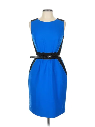 Pre-owned Calvin Klein Cocktail Dress In Blue
