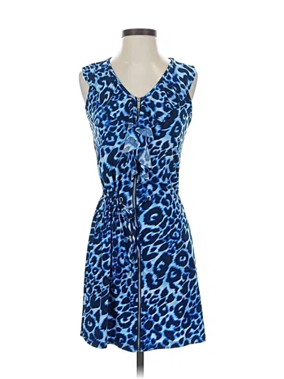 Pre-owned Calvin Klein Cocktail Dress In Blue