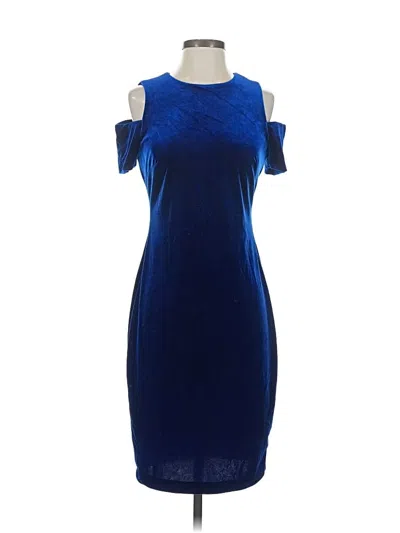 Pre-owned Calvin Klein Cocktail Dress In Blue