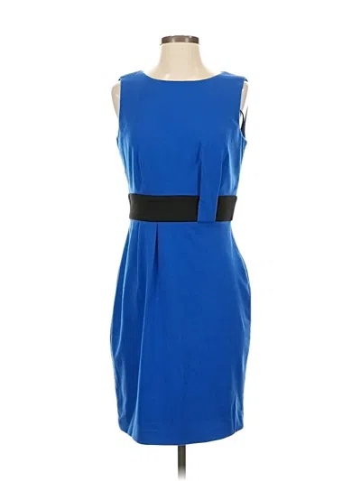 Pre-owned Calvin Klein Cocktail Dress In Blue