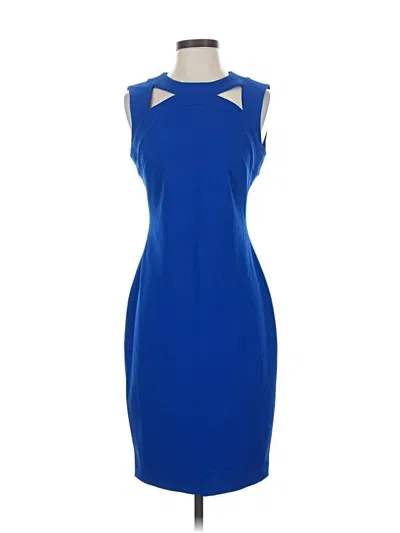Pre-owned Calvin Klein Cocktail Dress In Blue