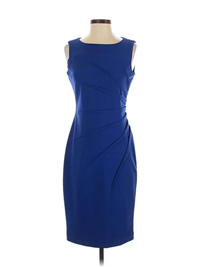Pre-owned Calvin Klein Cocktail Dress In Blue