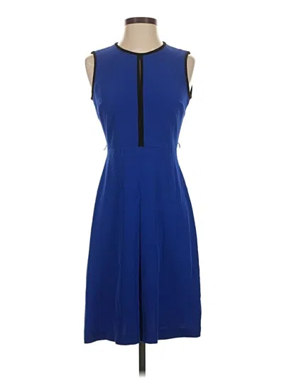 Pre-owned Calvin Klein Cocktail Dress In Blue