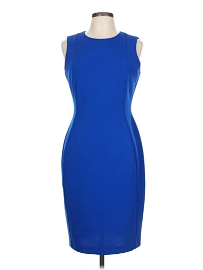 Pre-owned Calvin Klein Cocktail Dress In Blue