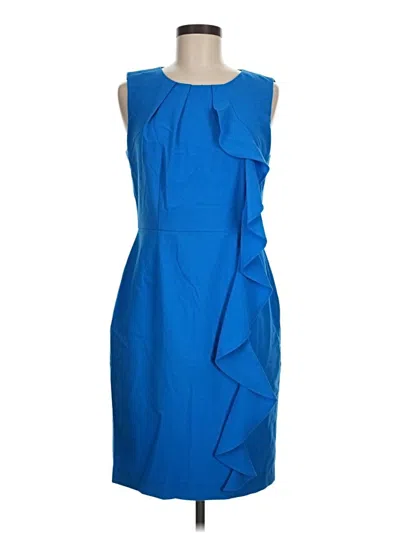 Pre-owned Calvin Klein Cocktail Dress In Blue