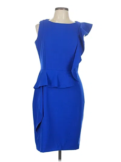 Pre-owned Calvin Klein Cocktail Dress In Blue