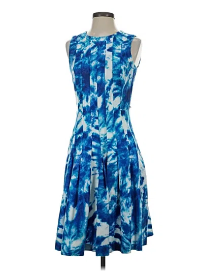 Pre-owned Calvin Klein Cocktail Dress In Blue
