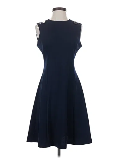 Pre-owned Calvin Klein Cocktail Dress In Blue
