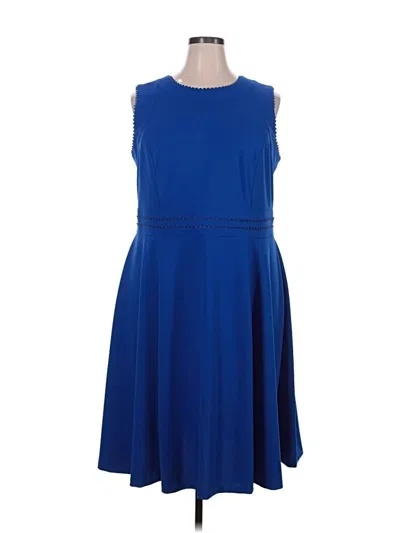 Pre-owned Calvin Klein Cocktail Dress In Blue
