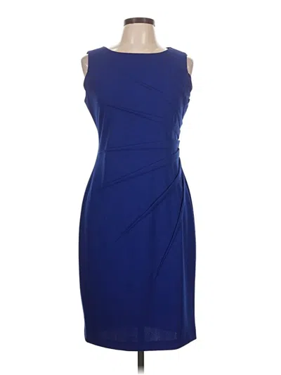 Pre-owned Calvin Klein Cocktail Dress In Blue