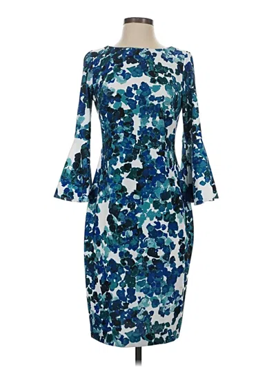 Pre-owned Calvin Klein Cocktail Dress In Blue