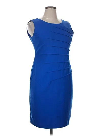 Pre-owned Calvin Klein Cocktail Dress In Blue