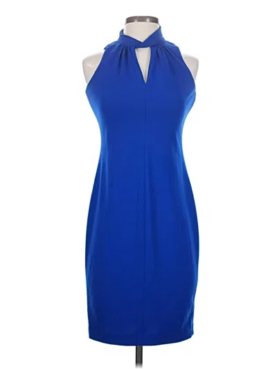 Pre-owned Calvin Klein Cocktail Dress In Blue
