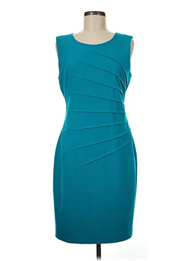 Pre-owned Calvin Klein Cocktail Dress In Blue