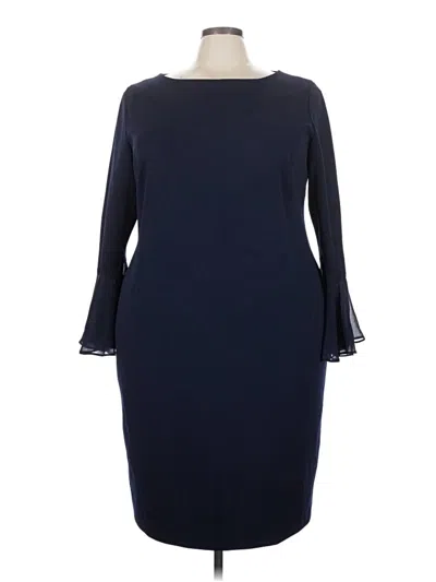 Pre-owned Calvin Klein Cocktail Dress In Blue
