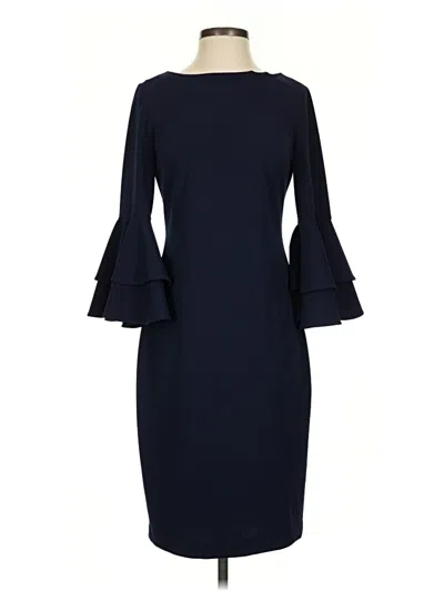 Pre-owned Calvin Klein Cocktail Dress In Blue