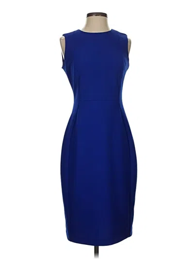 Pre-owned Calvin Klein Cocktail Dress In Blue