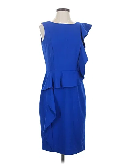 Pre-owned Calvin Klein Cocktail Dress In Blue