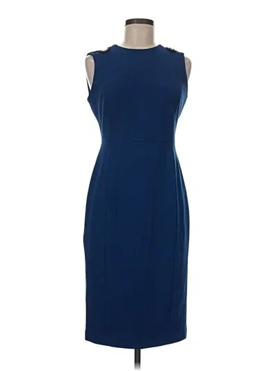 Pre-owned Calvin Klein Cocktail Dress In Blue