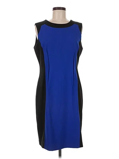 Pre-owned Calvin Klein Cocktail Dress In Blue
