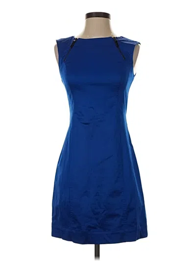 Pre-owned Calvin Klein Cocktail Dress In Blue