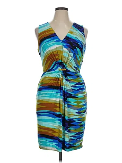 Pre-owned Calvin Klein Cocktail Dress In Blue