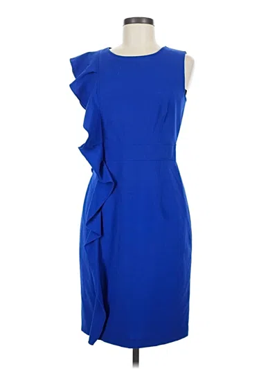Pre-owned Calvin Klein Cocktail Dress In Blue