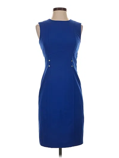 Pre-owned Calvin Klein Cocktail Dress In Blue