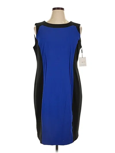 Pre-owned Calvin Klein Cocktail Dress In Blue