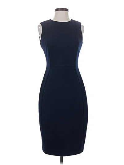Pre-owned Calvin Klein Cocktail Dress In Blue