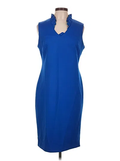 Pre-owned Calvin Klein Cocktail Dress In Blue