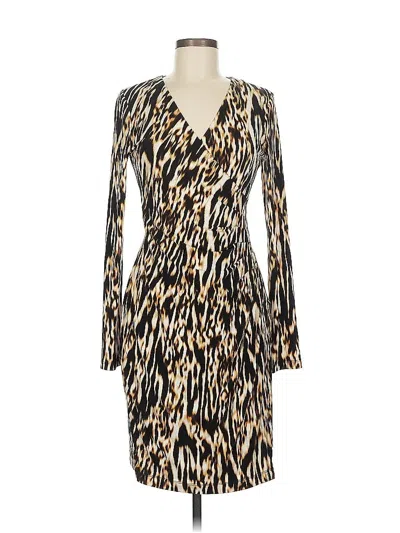 Pre-owned Calvin Klein Cocktail Dress In Brown