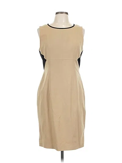 Pre-owned Calvin Klein Cocktail Dress In Brown
