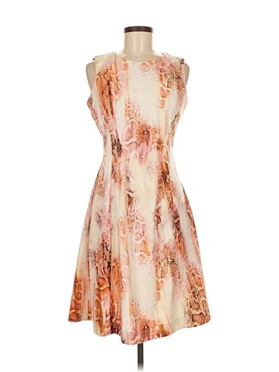 Pre-owned Calvin Klein Cocktail Dress In Brown