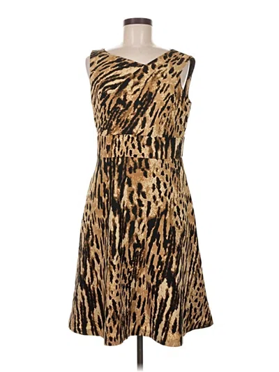 Pre-owned Calvin Klein Cocktail Dress In Brown