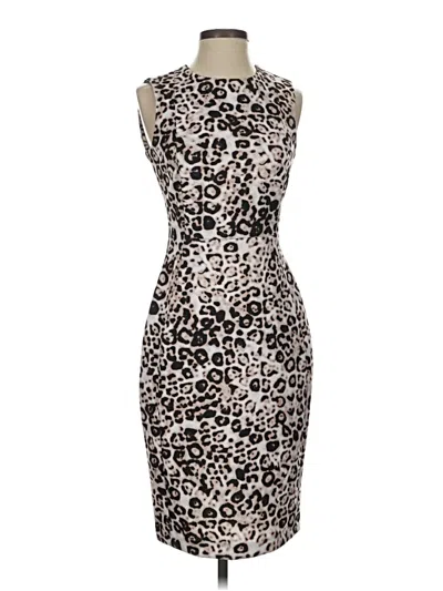 Pre-owned Calvin Klein Cocktail Dress In Brown
