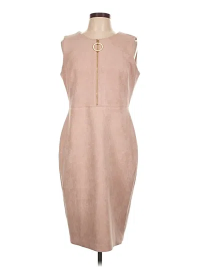 Pre-owned Calvin Klein Cocktail Dress In Brown
