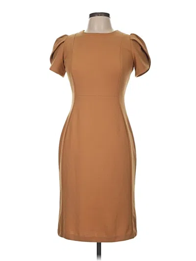 Pre-owned Calvin Klein Cocktail Dress In Brown