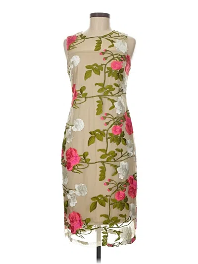 Pre-owned Calvin Klein Cocktail Dress In Brown