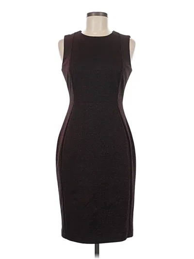 Pre-owned Calvin Klein Cocktail Dress In Brown