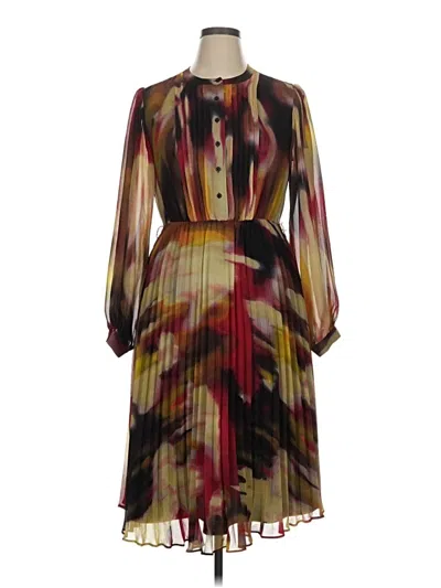 Pre-owned Calvin Klein Cocktail Dress In Brown