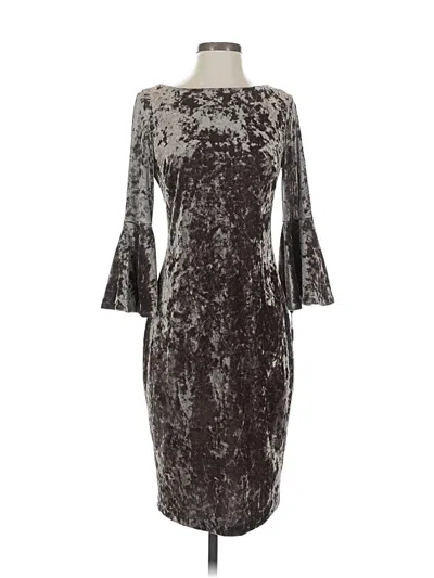 Pre-owned Calvin Klein Cocktail Dress In Brown