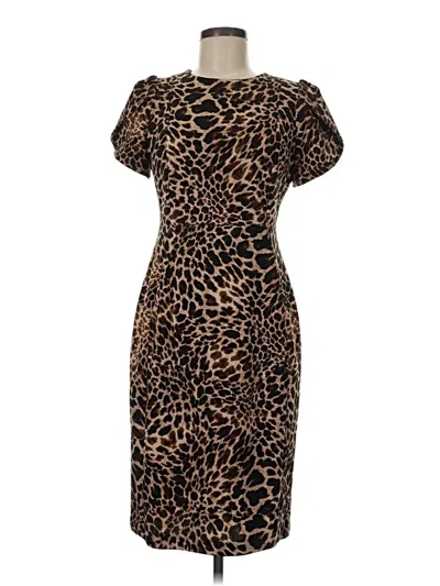 Pre-owned Calvin Klein Cocktail Dress In Brown