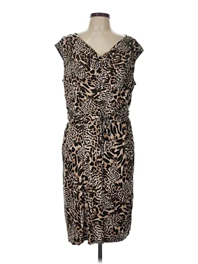 Pre-owned Calvin Klein Cocktail Dress In Brown
