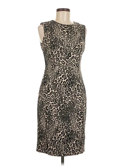 Pre-owned Calvin Klein Cocktail Dress In Brown