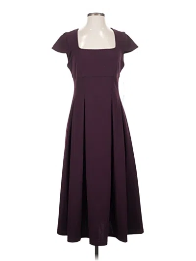 Pre-owned Calvin Klein Cocktail Dress In Burgundy