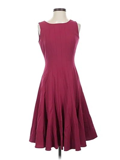 Pre-owned Calvin Klein Cocktail Dress In Burgundy