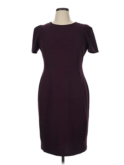 Pre-owned Calvin Klein Cocktail Dress In Burgundy