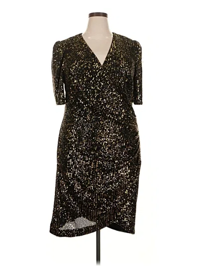 Pre-owned Calvin Klein Cocktail Dress In Gold