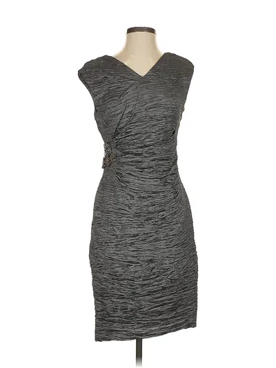 Pre-owned Calvin Klein Cocktail Dress In Gray